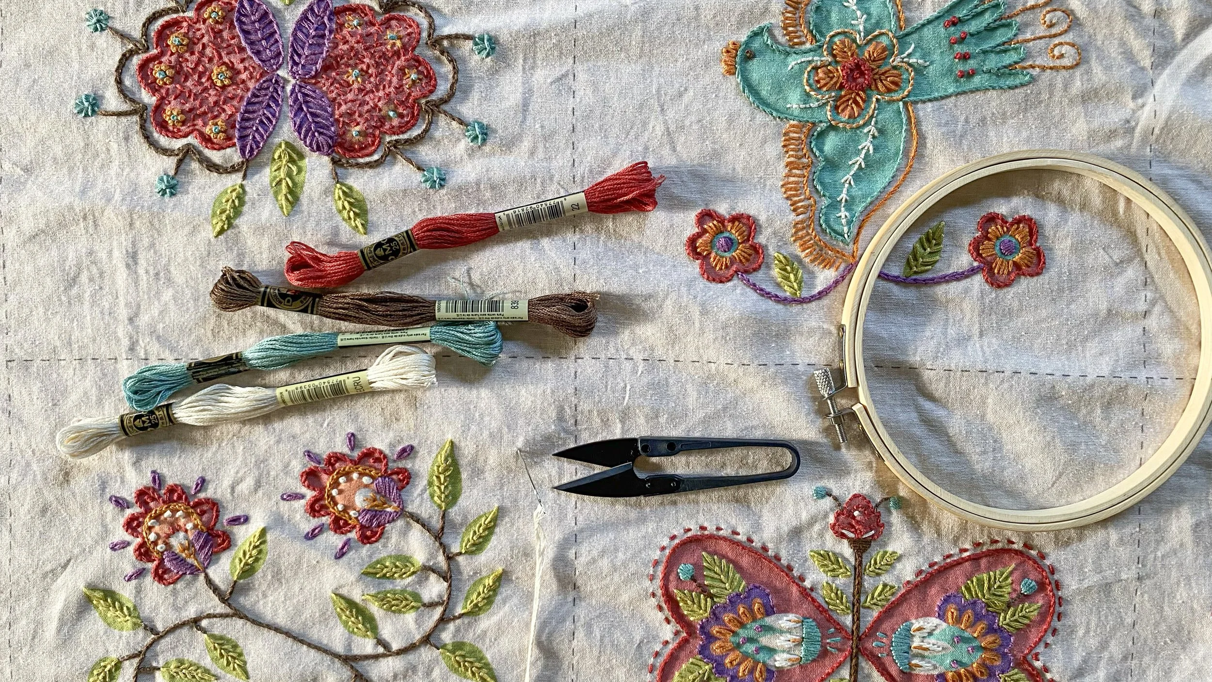 ヤ*キ様 Cording Embroidery Quilted Wrapped Quilt panel release — Kasia jacquot
